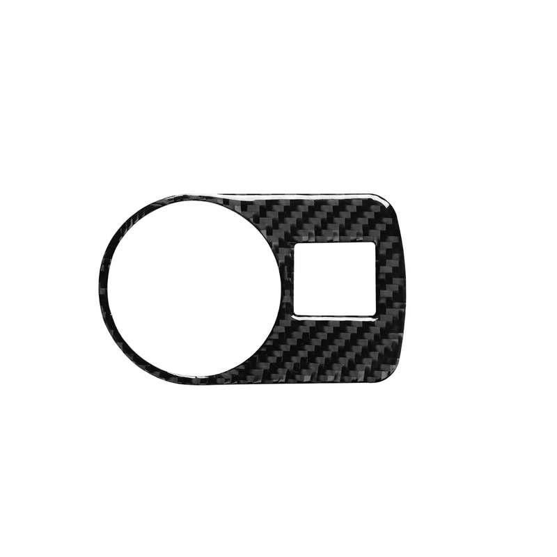 Car Carbon Fiber Headlight Switch Decorative Sticker for Audi TT 8n 8J MK123 TTRS 2008-2014, Left Dr