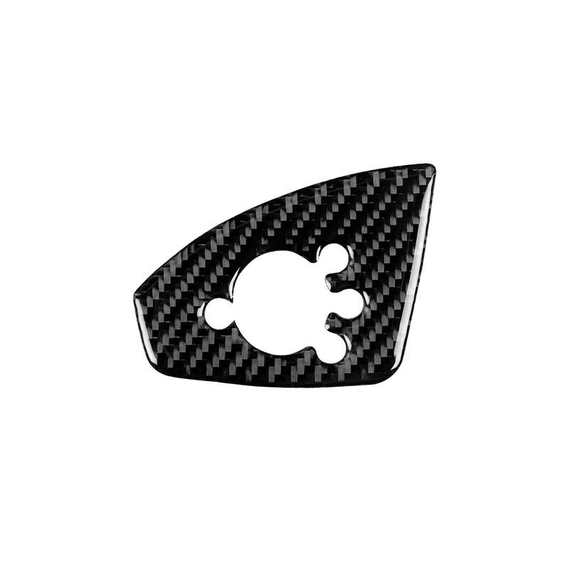 Car Carbon Fiber Door Button Decorative Sticker for Audi TT 8n 8J MK123 TTRS 2008-2014, Right Drive,