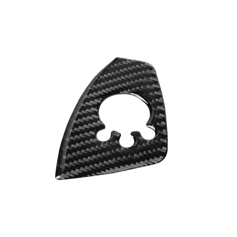 Car Carbon Fiber Door Button Decorative Sticker for Audi TT 8n 8J MK123 TTRS 2008-2014, Left Drive,