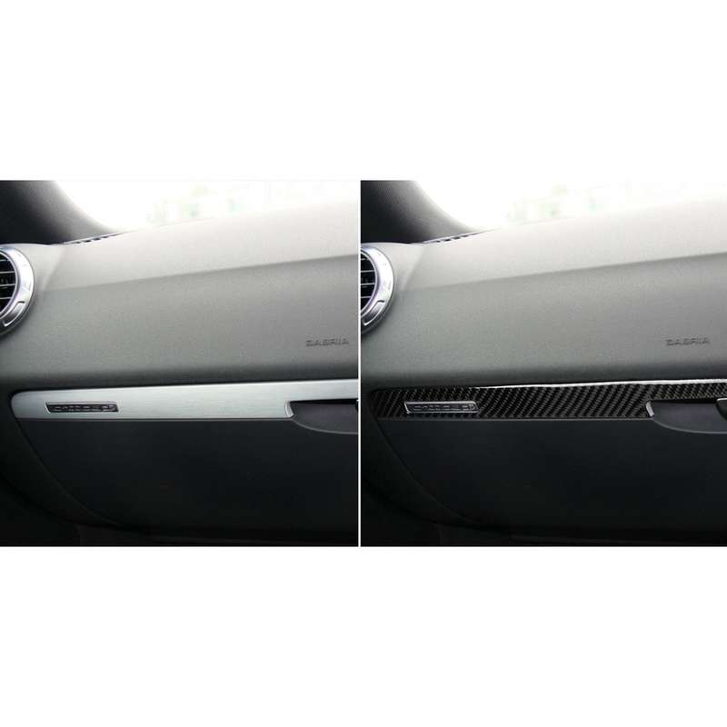 Car Carbon Fiber Passenger Seat Decorative Strip for Audi TT 8n 8J MK123 TTRS 2008-2014, Right Drive