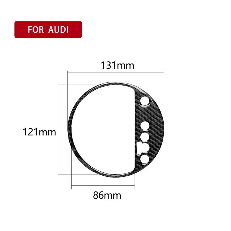 Car Carbon Fiber Gear Shift Position Panel Decorative Sticker for Audi TT 8n 8J MK123 TTRS 2008-2014