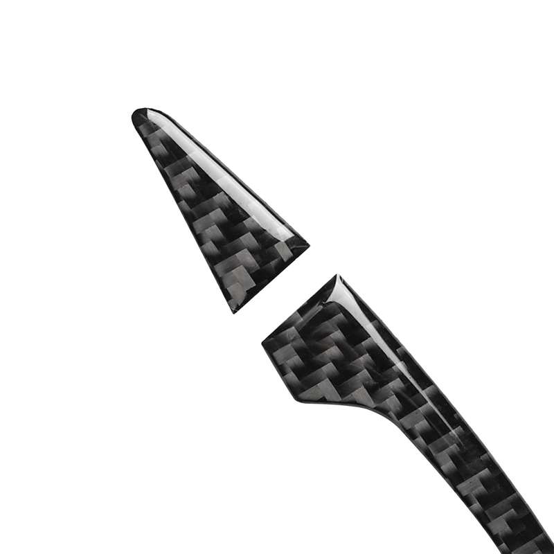 4 PCS Car Carbon Fiber Door Outside Handle Decorative Sticker for Audi A3 2014-2019, Left and Right