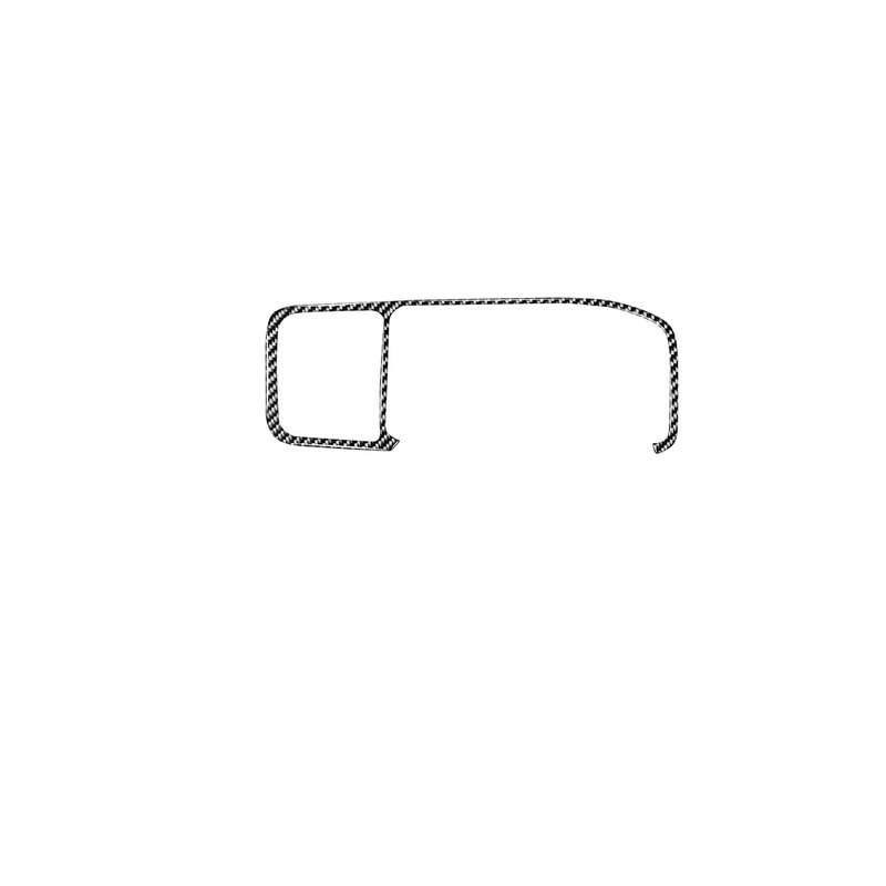 Car Carbon Fiber Navigation Frame Decorative Stickers for Volvo V60 2010-2017 / S60 2010-2018, Right