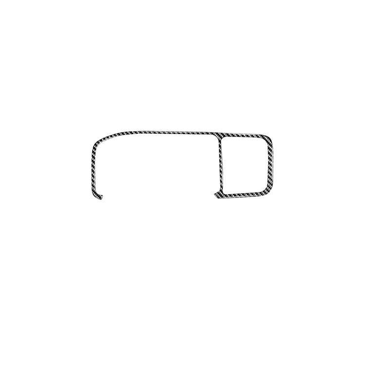 Car Carbon Fiber Navigation Frame Decorative Stickers for Volvo V60 2010-2017 / S60 2010-2018, Left