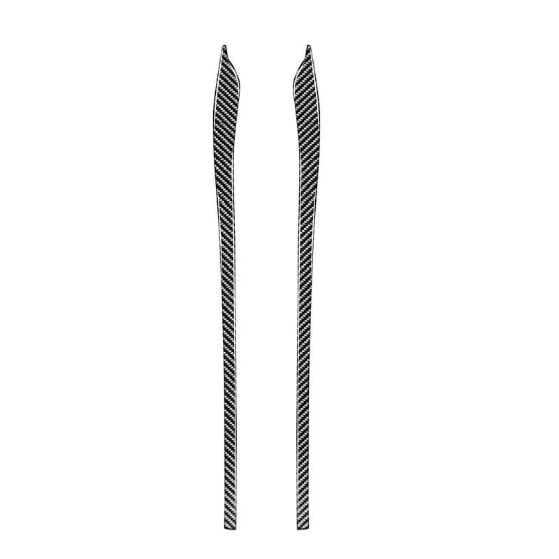 2 PCS Car Carbon Fiber Armrest Decorative Stickers for Jaguar XE X760 XF X260 2016-2020, Left and Ri