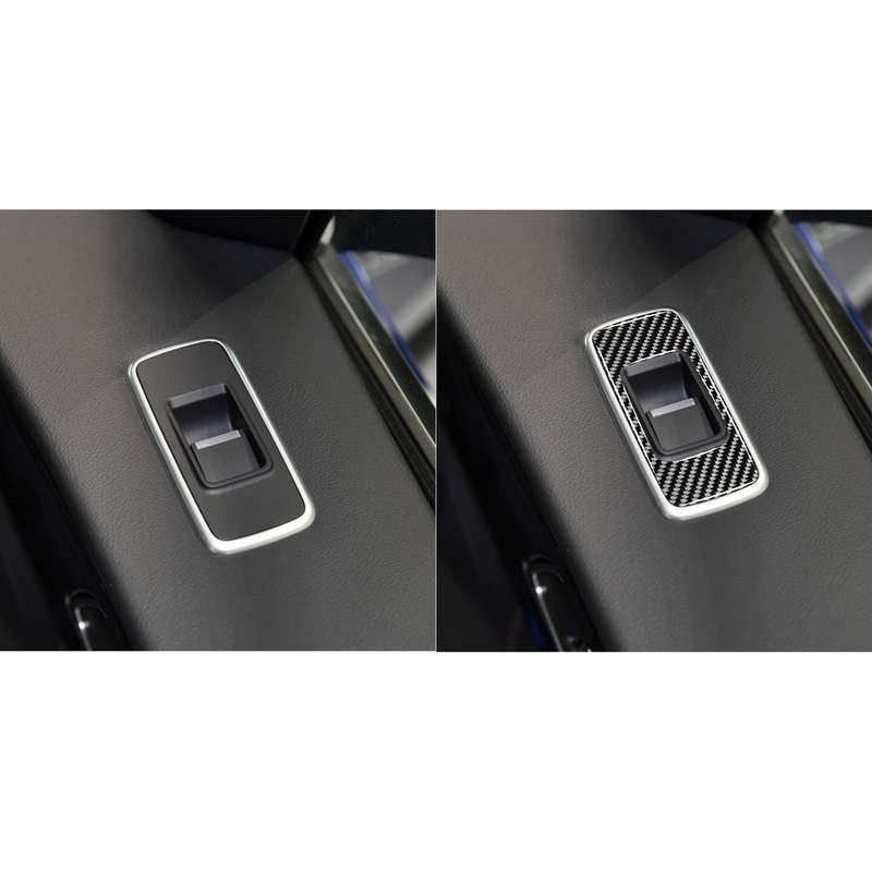 4 in 1 Car Carbon Fiber Lifting Panel Decorative Stickers for Jaguar F-PACE X761 XE X760 2016-2020,
