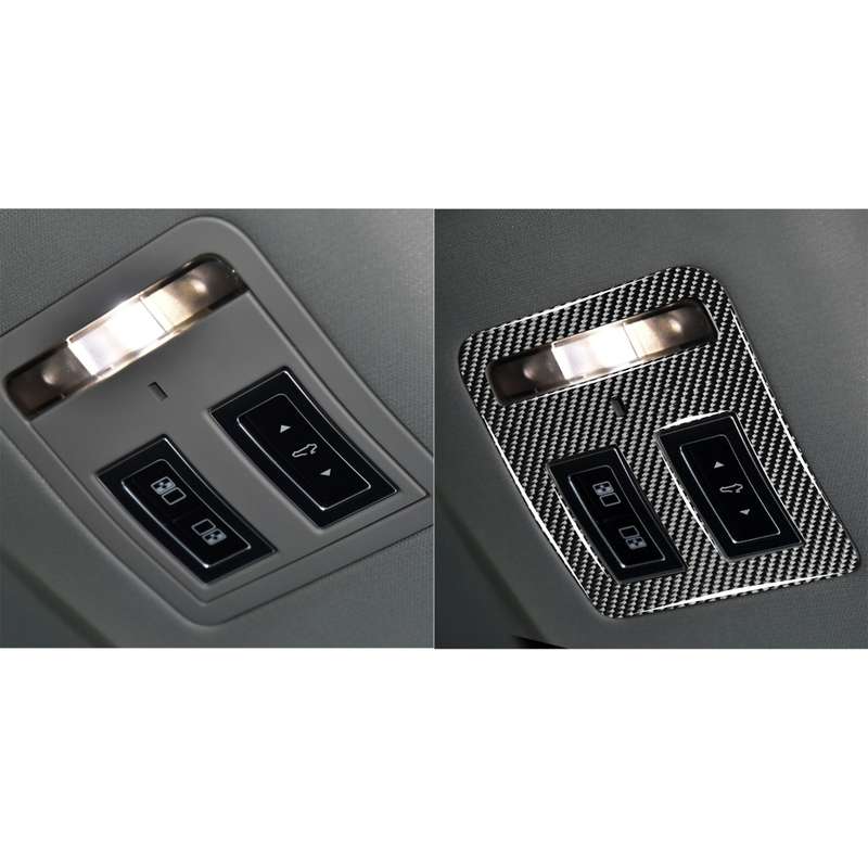 Car Carbon Fiber Reading Lamp Decorative Stickers for Jaguar F-PACE X761 XE X760 XF X260 XJ 2016-202