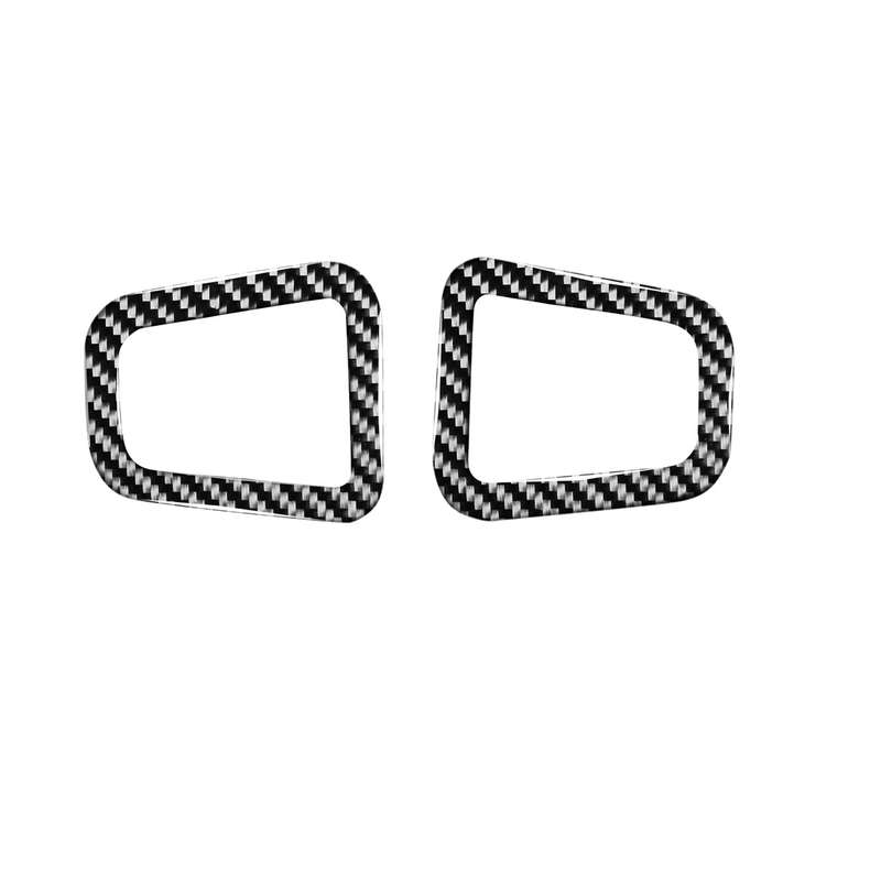 Car Carbon Fiber Dashboard Air Outlet Decorative Sticker for Land Rover Discovery 4 2010-2016, Left