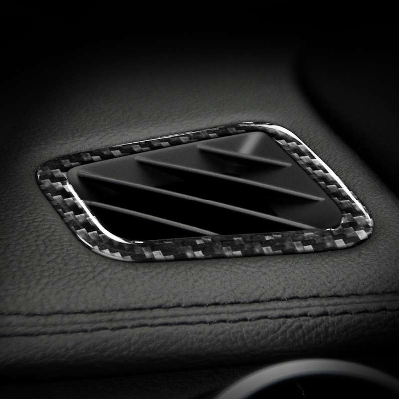 Car Carbon Fiber Dashboard Air Outlet Decorative Sticker for Land Rover Discovery 4 2010-2016, Left