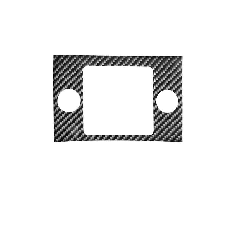Car Carbon Fiber Cigarette Lighter Panel Decorative Sticker for Land Rover Discovery 4 2010-2016, Le