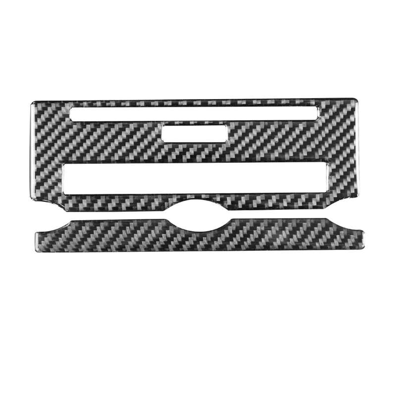 Car Carbon Fiber Central Control CD Panel Decorative Sticker for Land Rover Discovery 4 2010-2016, L