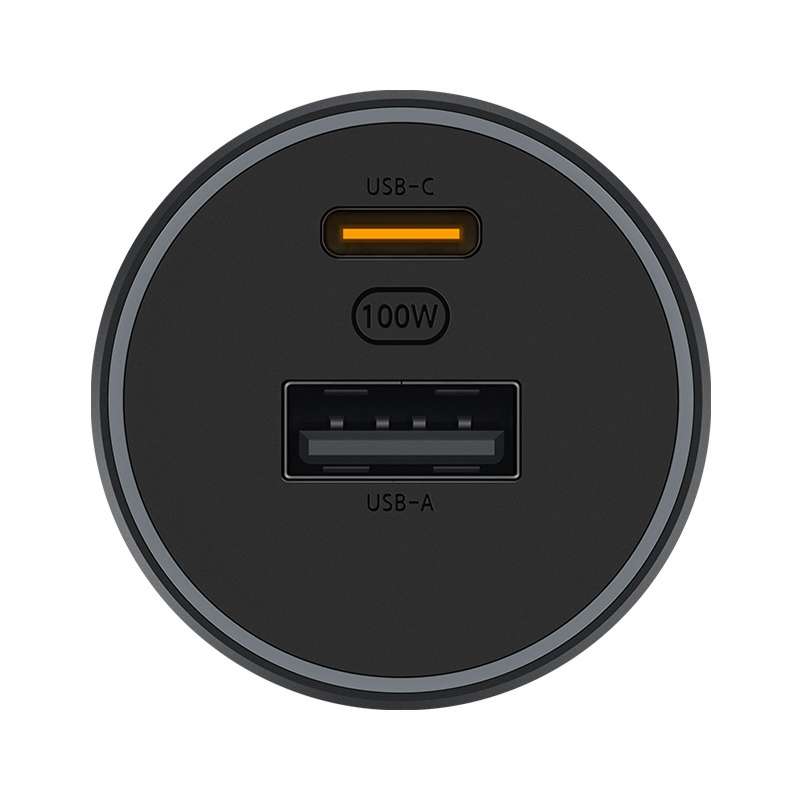 Original Xiaomi CC07ZM 100W Dual Ports USB + USB-C / Type-C Car Charger Fast Charging Version 1A1C