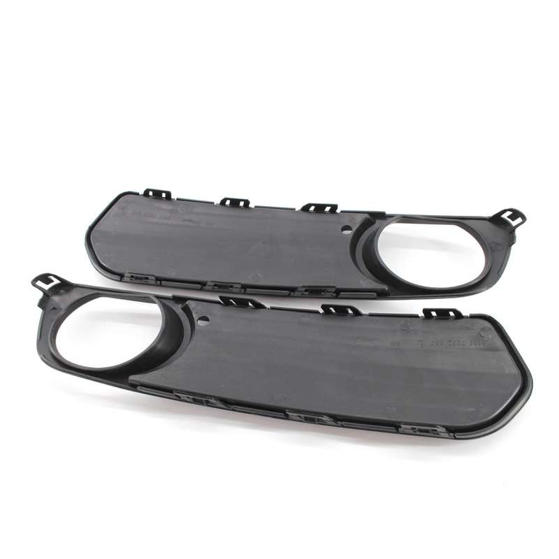 Pair Car Front Bumper Fog Light Grille Fog Lamp Frame for BMW F20 F21 2012-2014 51117272558 / 511172