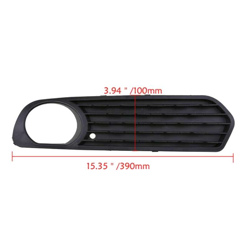 Pair Car Front Bumper Fog Light Grille Fog Lamp Frame for BMW F20 F21 2012-2014 51117272558 / 511172