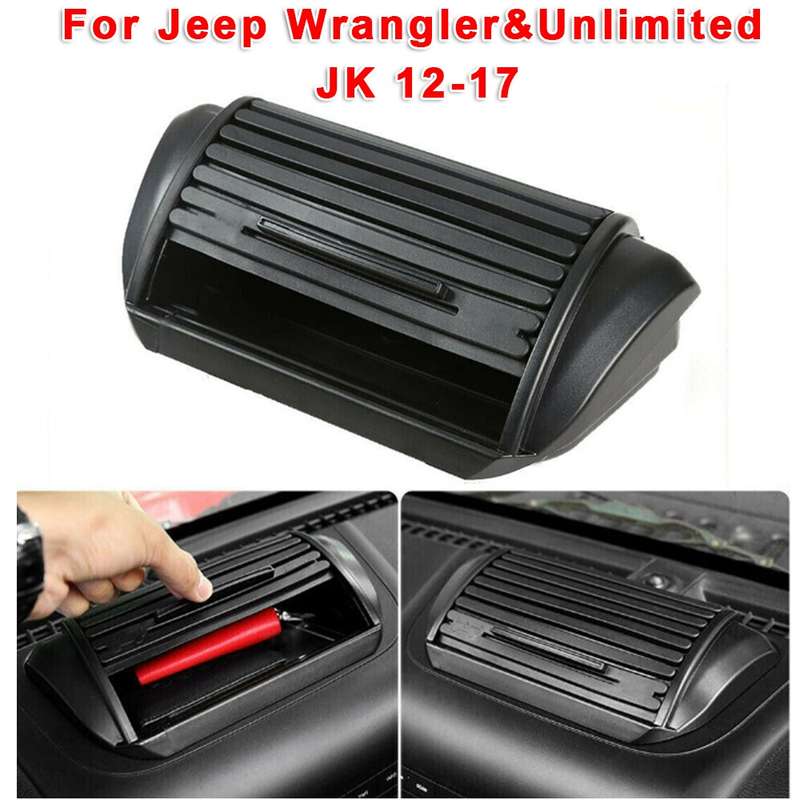 Car Dashboard Storage Box Organizer ABS Center Console Tray for Jeep Wrangler & Unlimited JK 2012-20