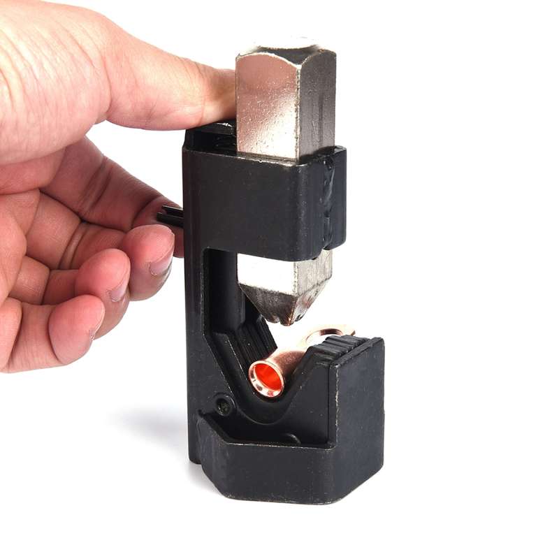Car Battery Cable Hammer Crimper Hammer Lug Crimper Tool Pliers with T2 Copper 6 x 3/8 Heavy-duty Co