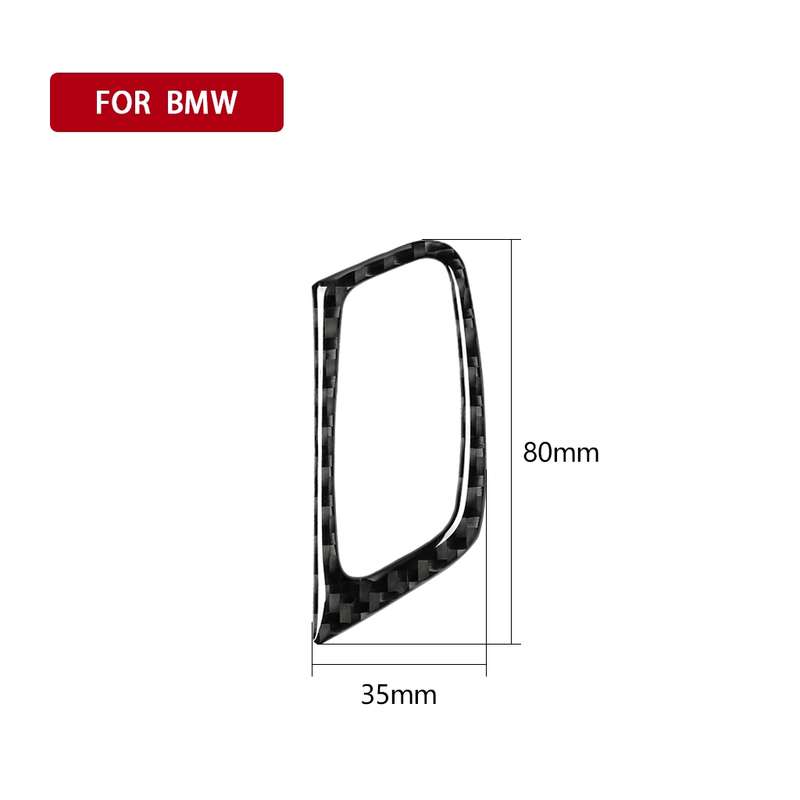 Car Carbon Fiber Solid Color Key Hole Decorative Sticker for BMW E70 X5 / E71 X6 2009-2013, Left Dri