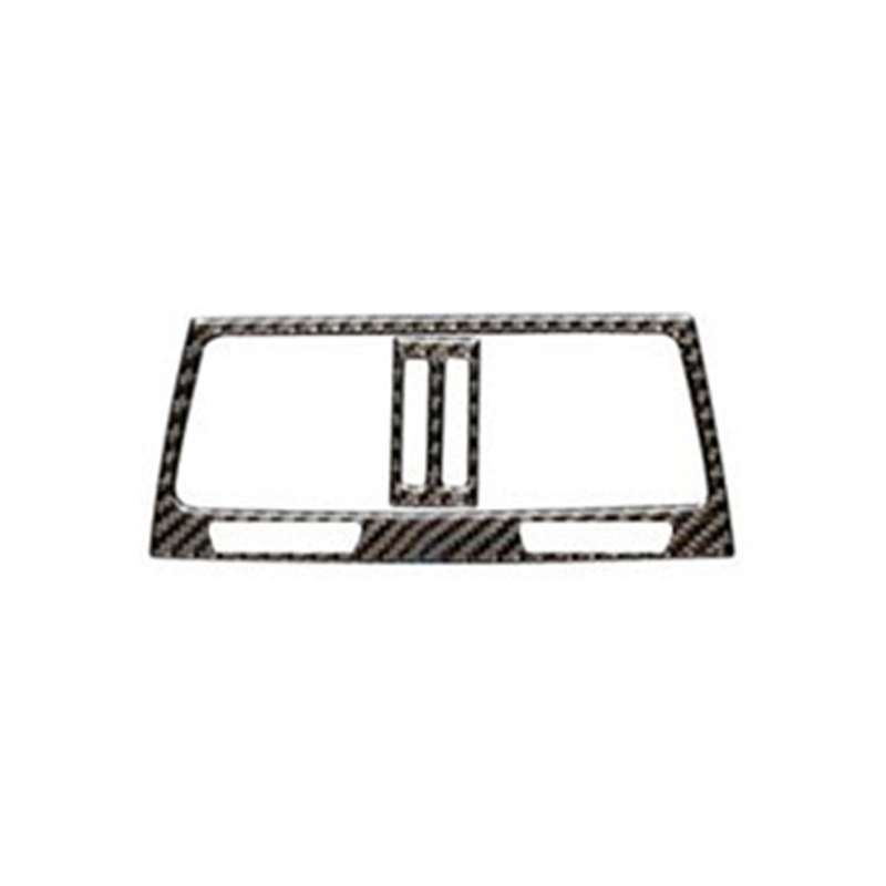 Car Carbon Fiber Solid Color Rear Air Outlet Decorative Sticker for BMW E70 X5 / E71 X6 2009-2013, L