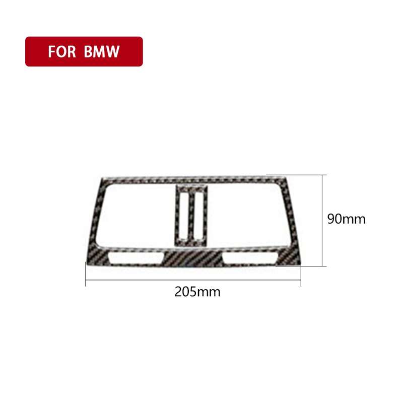 Car Carbon Fiber Solid Color Rear Air Outlet Decorative Sticker for BMW E70 X5 / E71 X6 2009-2013, L