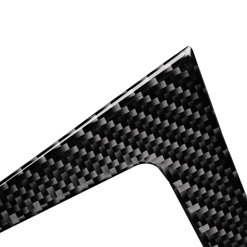 Car Carbon Fiber Water Cup Holder Decorative Sticker for BMW E70 X5 / E71 X6 2009-2013, Right Drive