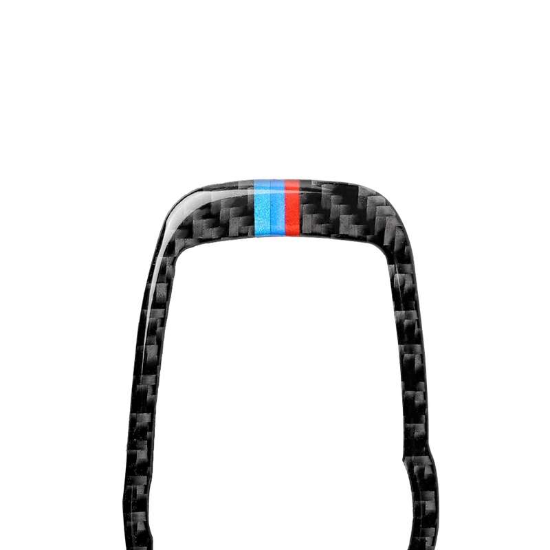 Car Carbon Fiber Tricolor Headlight Switch Frame Decorative Sticker for BMW 2008-2013 X5 E70 / X6 E7