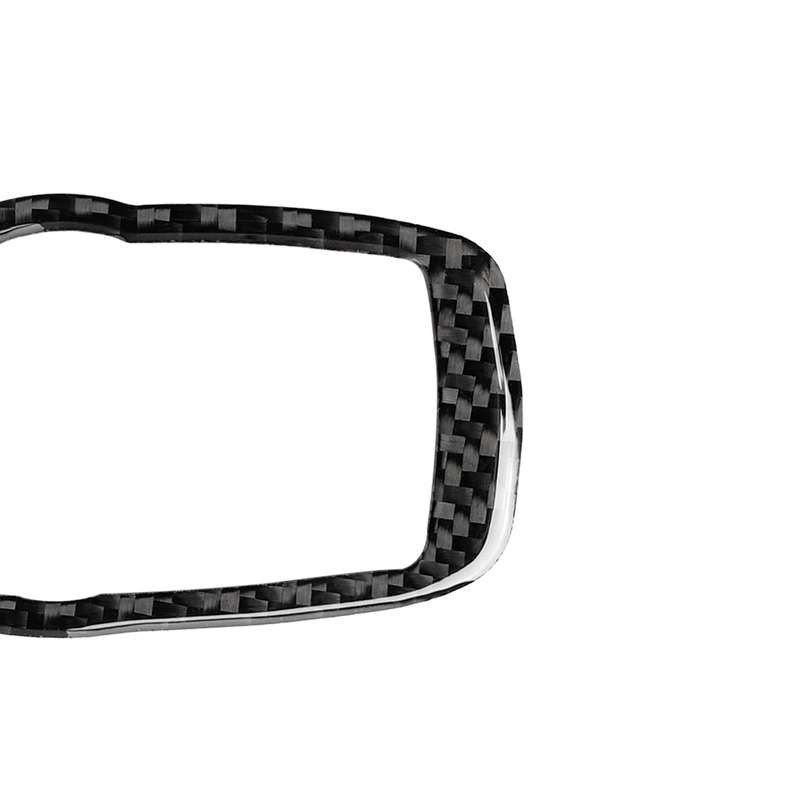 Car Carbon Fiber Solid Color Headlight Switch Frame Decorative Sticker for BMW 2008-2013 X5 E70 / X6