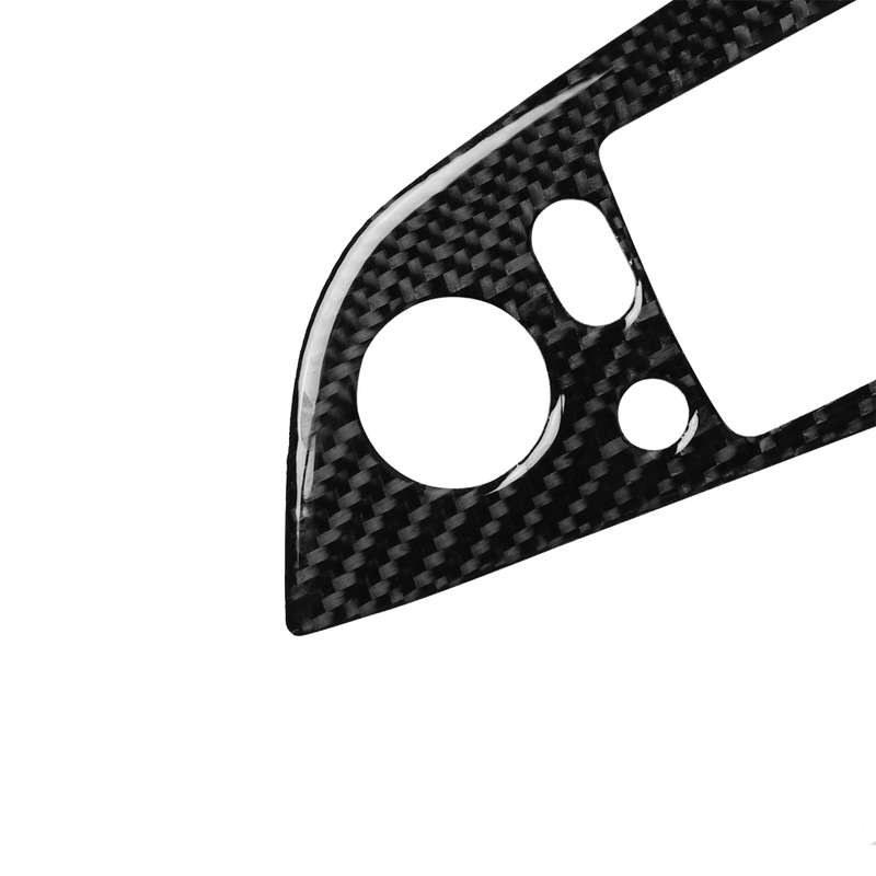 4 in 1 Car Carbon Fiber Solid Color Window Lift Switch Panel Decorative Sticker for BMW 2008-2013 X5