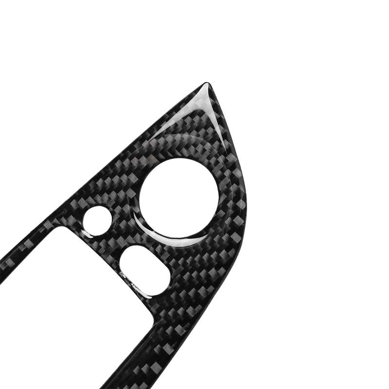 4 in 1 Car Carbon Fiber Tricolor Window Lift Switch Panel Decorative Sticker for BMW 2008-2013 X5 E7