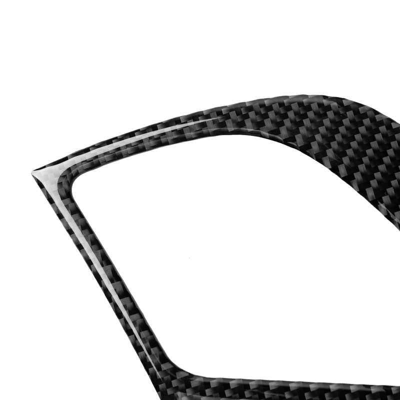 Car Carbon Fiber Dashboard Frame Decorative Sticker for Audi A4 2013-2014, Left Drive