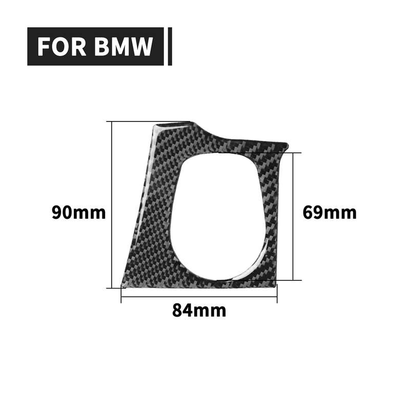 Car Carbon Fiber Key Hole Decorative Sticker for BMW 3 Series F30 2013-2018 / F34 2013-2017, Right D