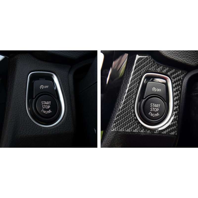 Car Carbon Fiber Key Hole Decorative Sticker for BMW 3 Series F30 2013-2018 / F34 2013-2017, Right D