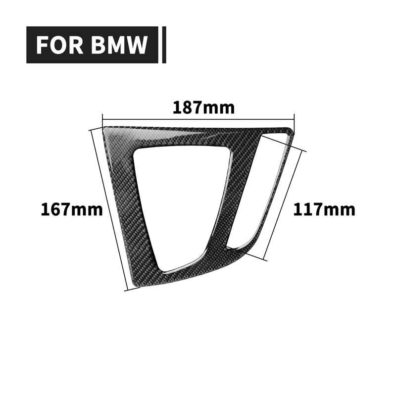 Car Carbon Fiber Gear Position Panel Decorative Sticker for BMW 2013-2017 3 Series F30 / 3GTSeries F