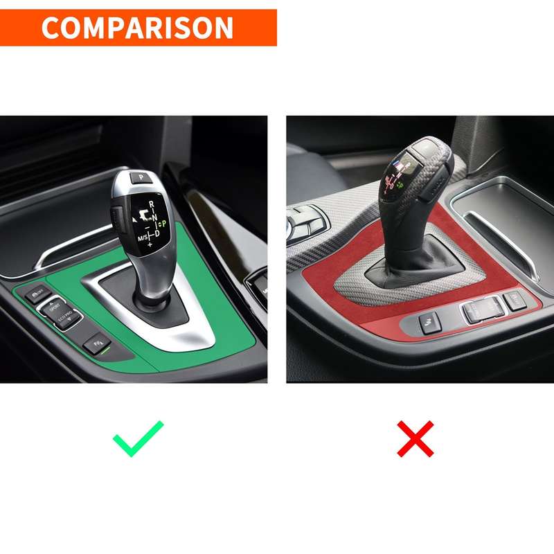 Car Carbon Fiber Gear Position Panel Decorative Sticker for BMW 2013-2017 3 Series F30 / 3GTSeries F