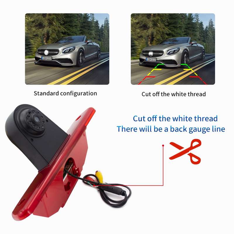 PZ465 Car Waterproof Brake Light View Camera for Citroen / Peugeot / Toyota