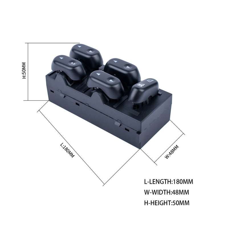 Car Electronic Window Master Control Switch Button 5L1Z14529AA for Ford / Lincoln