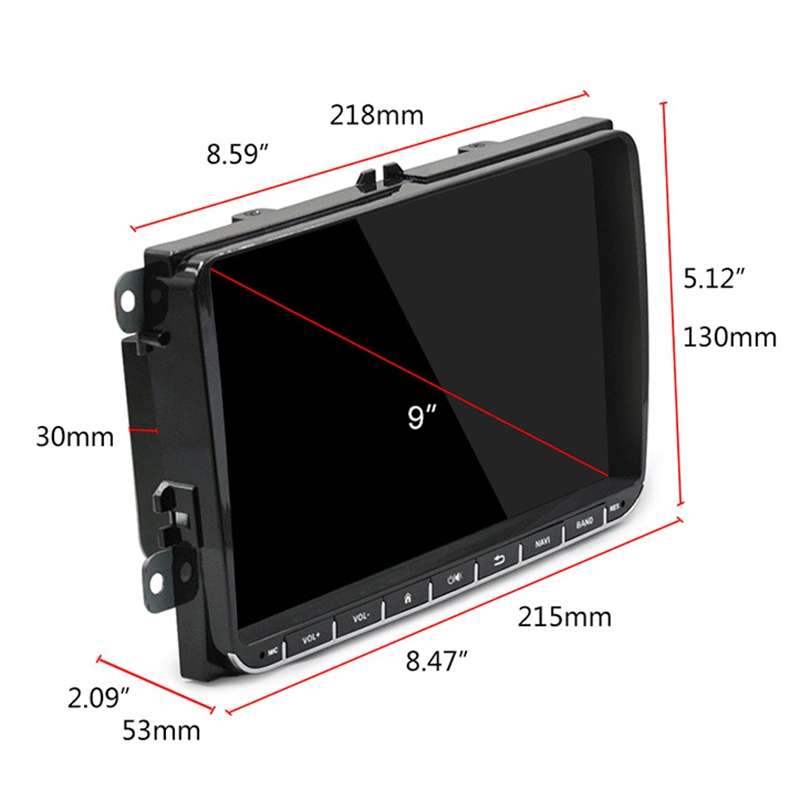 CKVW92 HD 9 inch 2 Din Android 6.0 Car MP5 Player GPS Navigation Multimedia Player Bluetooth Stereo