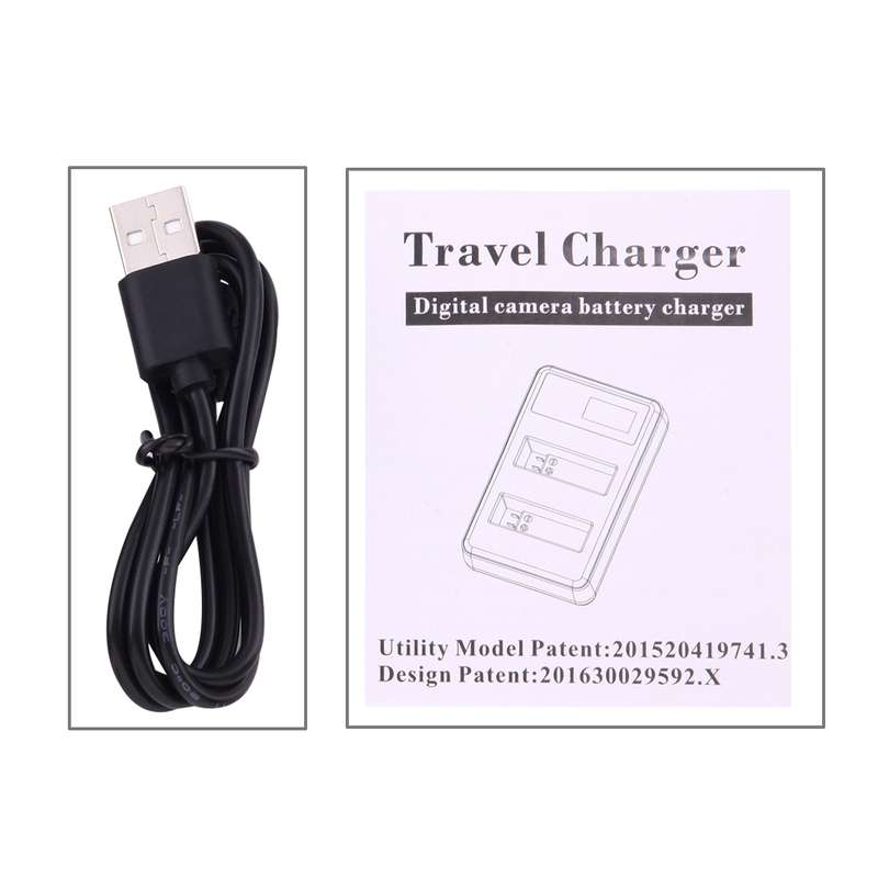AHDBT-501 LCD Screen Dual Batteries Charger for GoPro HERO5 with Displays Charging Capacity
