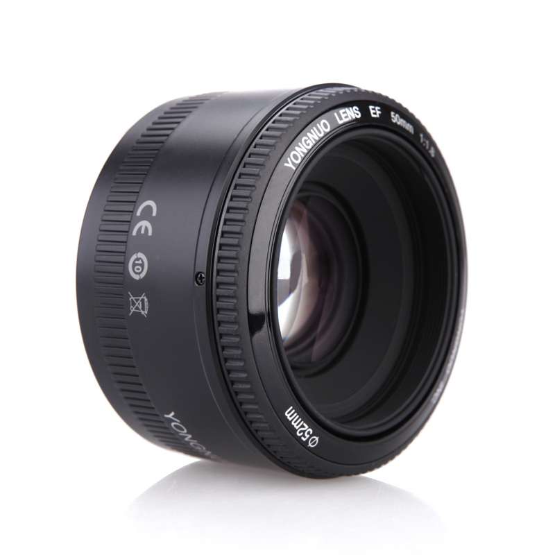 YONGNUO YN50MM F1.8C II F1.8 Auto Focus Lens for Canon EF Mount New Lens (Black)
