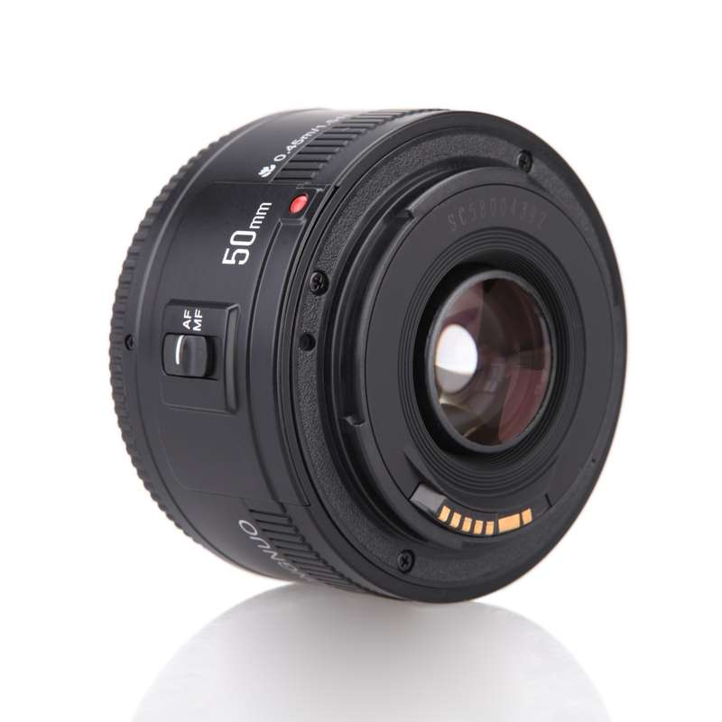 YONGNUO YN50MM F1.8C II F1.8 Auto Focus Lens for Canon EF Mount New Lens (Black)