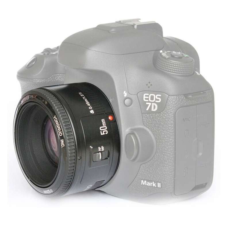 YONGNUO YN50MM F1.8C II F1.8 Auto Focus Lens for Canon EF Mount New Lens (Black)