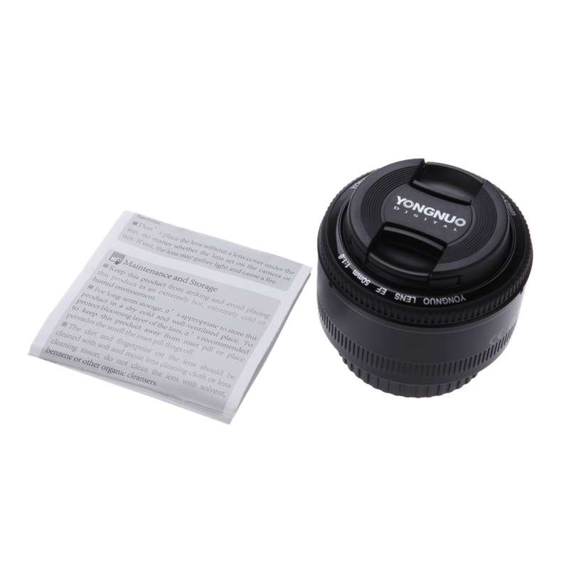 YONGNUO YN50MM F1.8C II F1.8 Auto Focus Lens for Canon EF Mount New Lens (Black)