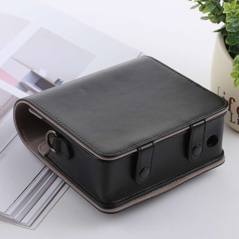Retro Style Full Body Camera PU Leather Case Bag with Strap for FUJIFILM instax SQUARE SQ6 (Brown)