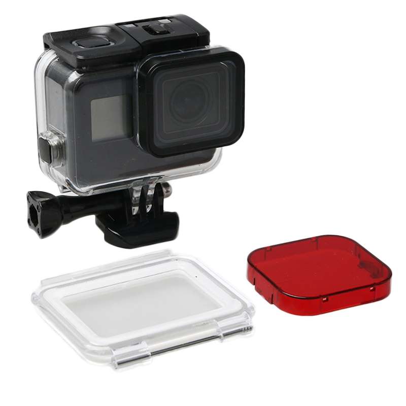 For GoPro HERO6 /5 Black 60m Underwater Waterproof Housing Diving Case with Touch Screen Back Door &