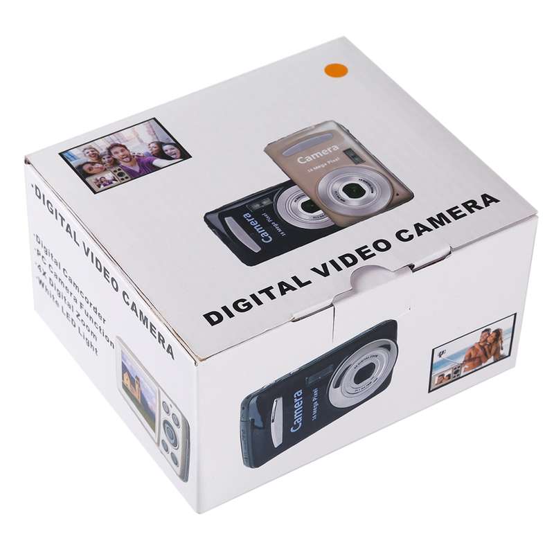 1280x720P HD 4X Digital Zoom 16.0 MP Digital Video Camera Recorder with 2.4 inch TFT Screen(Gold)