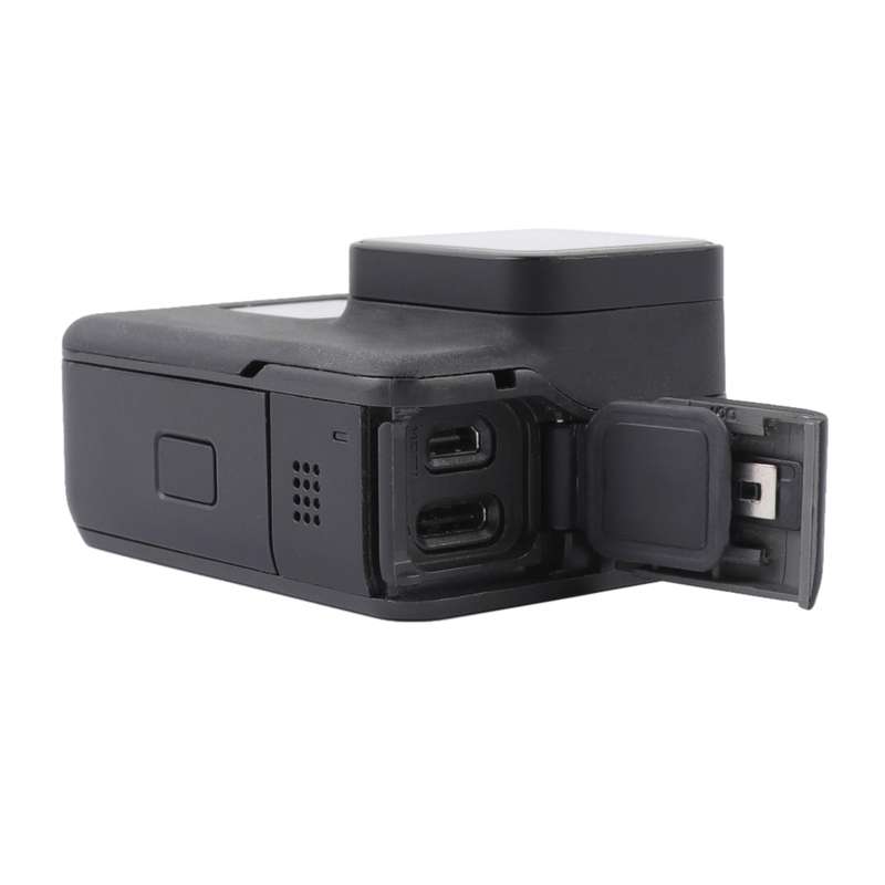 For GoPro HERO7 White / Silver Side Interface Door Cover Repair Part(Black)