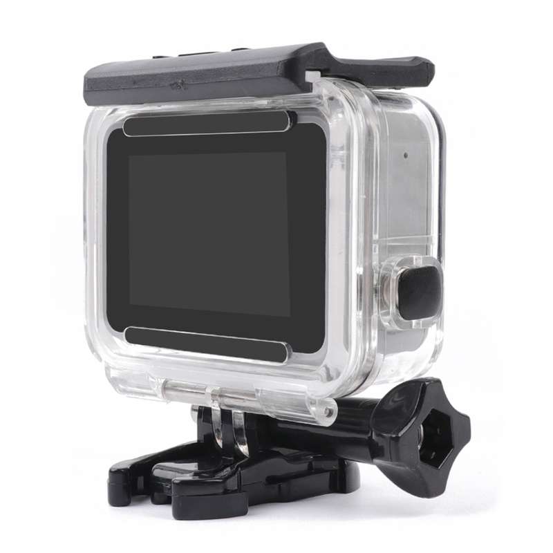 For GoPro HERO7 White /Silver Skeleton Housing Side Hollow Protective Case with Buckle Basic Mount &