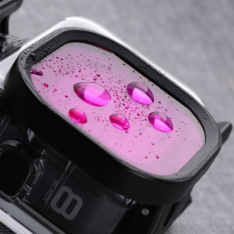 Pink Purple Red 3 Color Square Housing Diving Lens Filter Kits for GoPro HERO8 Black Original Waterp