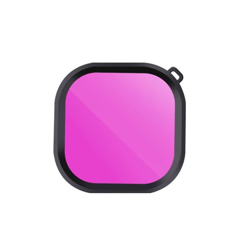 Square Housing Diving Color Lens Filter for GoPro HERO8 Black Original Waterproof Housing (Red)