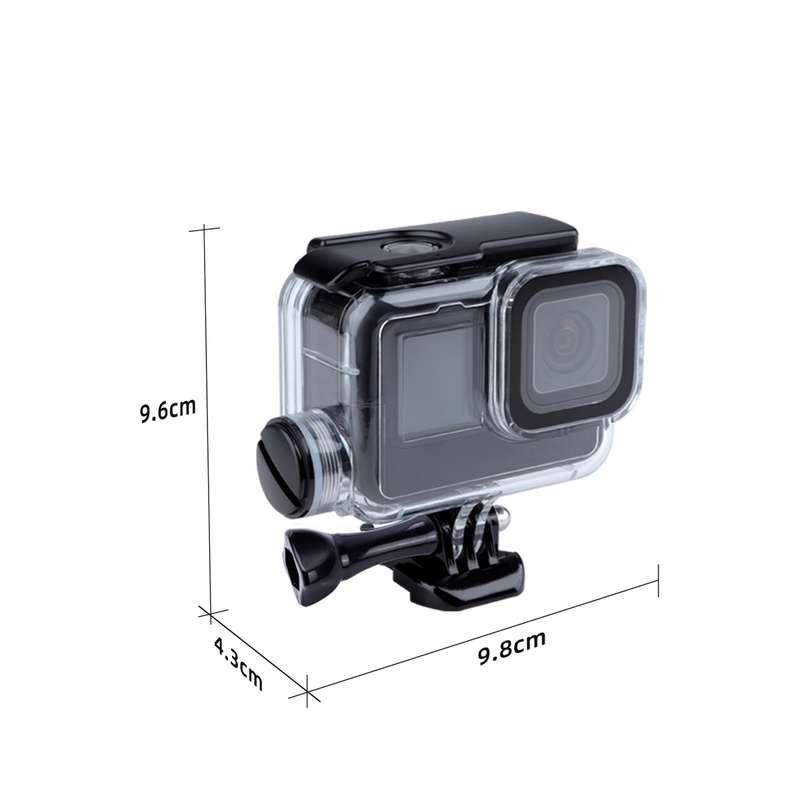 For GoPro HERO10 Black / HERO9 Black 30m Charging Waterproof Housing Case with Buckle Basic Mount &