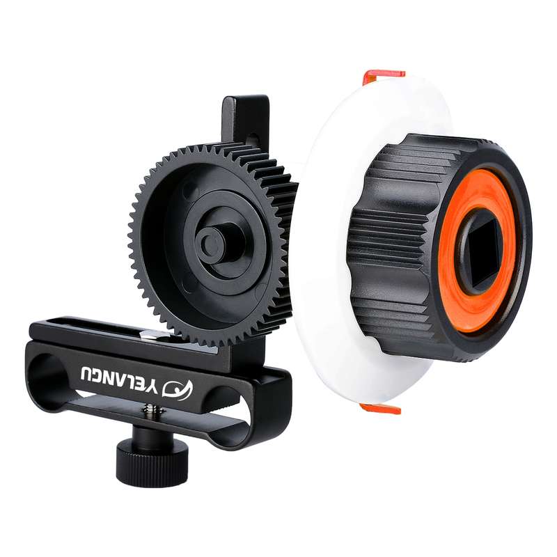 YELANGU F0 Camera Follow Focus with Gear Ring Belt for Canon / Nikon / Video Cameras / DSLR Cameras